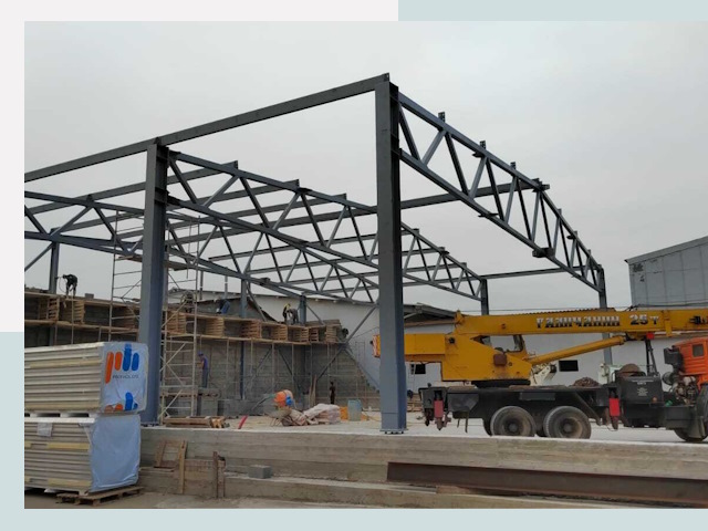 Строительство цехов в Лениногорске