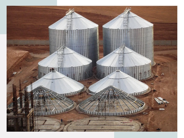 Строительство зерновых силосов в Лениногорске