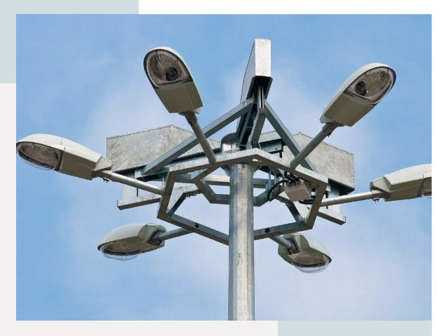 Монтаж осветительных мачт в Лениногорске