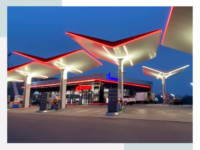 Навесы для АЗС в Лениногорске
