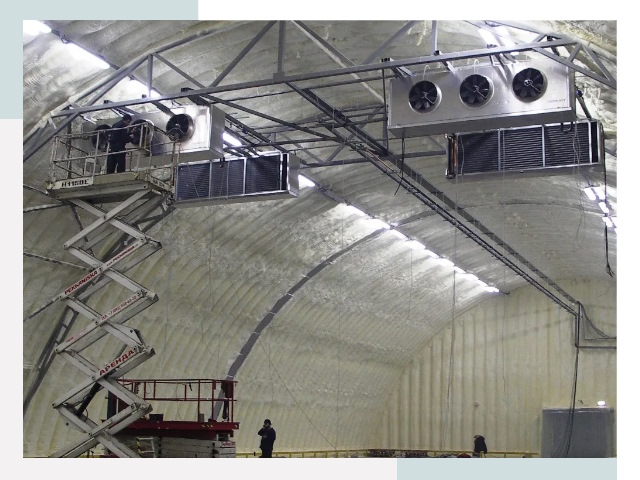 Оснащение ангаров в Лениногорске