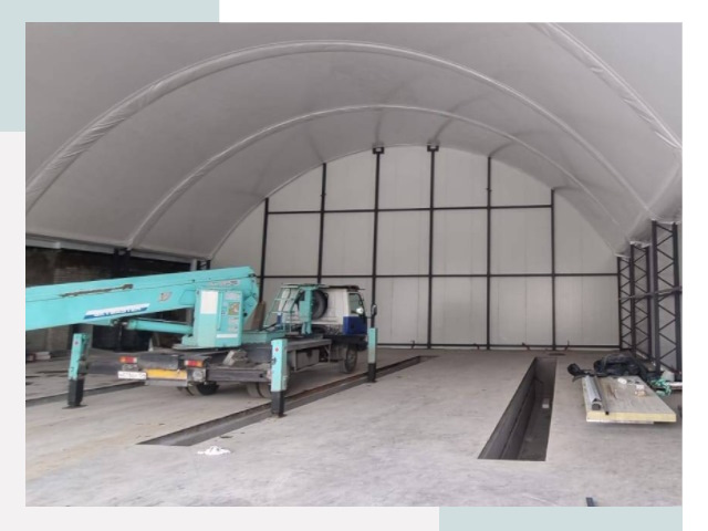 Внутреннее оснащение ангаров в Лениногорске