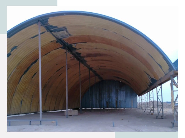 Реконструкция ангаров в Лениногорске