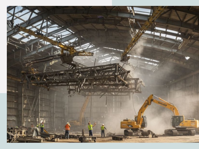 Демонтаж ангаров в Лениногорске от 619 руб. за м²